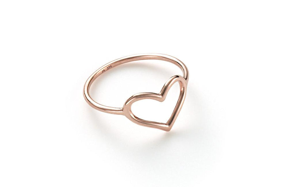 Single Delicate Heart Ring